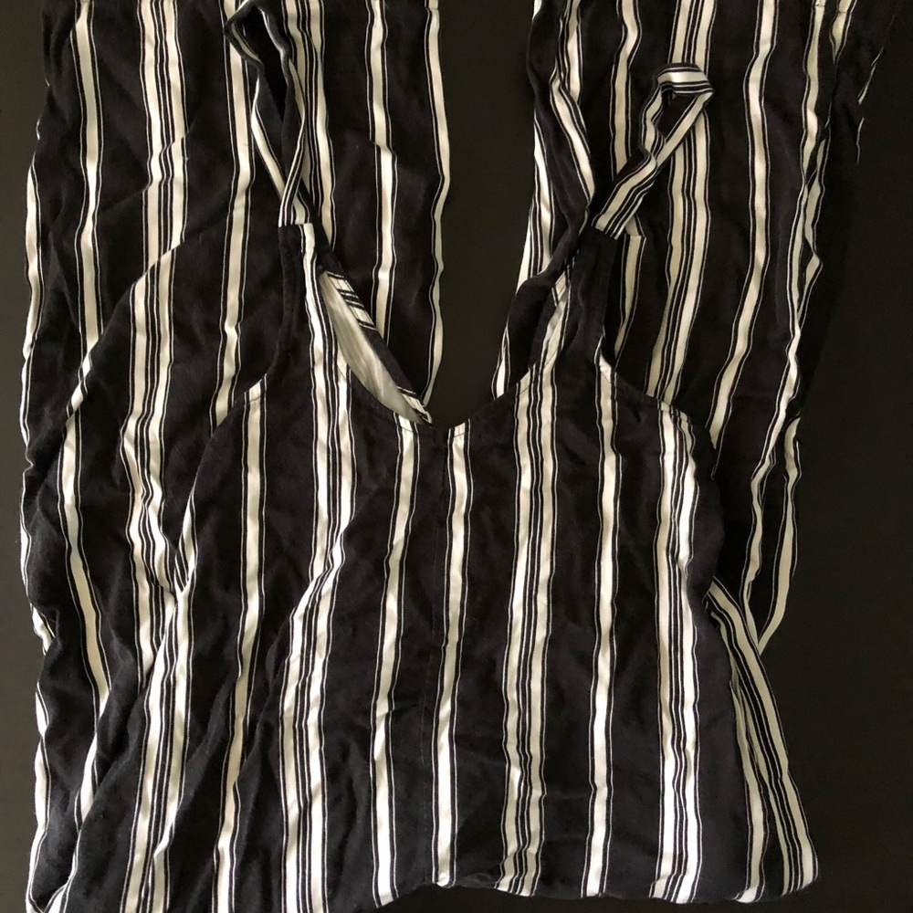 Black and White Striped Jumper